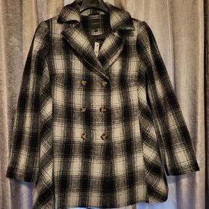Lane Bryant size 14 peacoat plaid NWT
